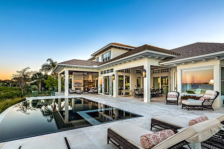 Estate home in Harbour Ridge with river view and pool